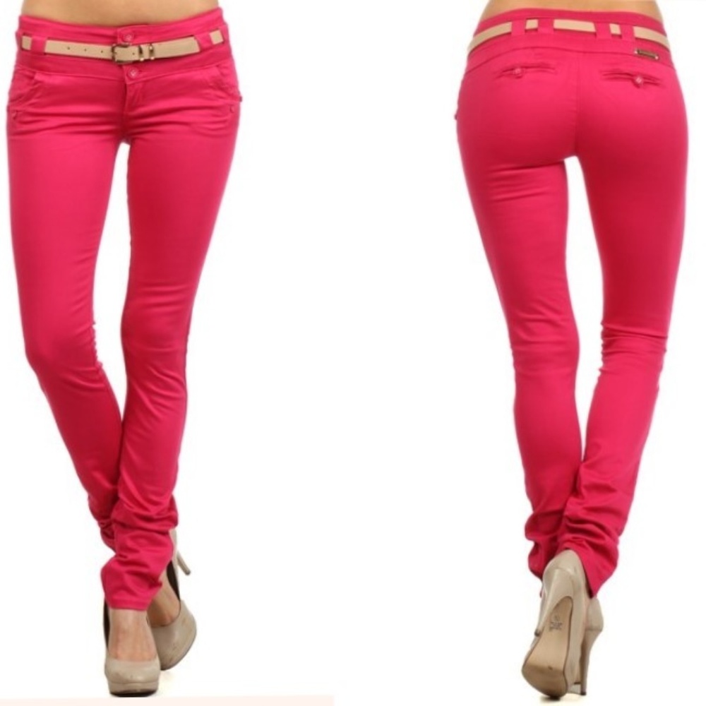 Denim twill Straight leg pants